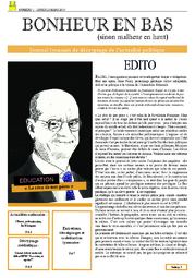 Bonheur en bas (sinon malheur en haut)