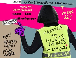 la cantine des gilets jaunes de montreuil
