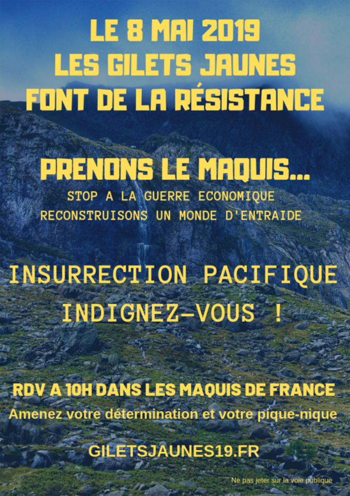 Le 8 mai, les Gilets Jaunes font de la résistance