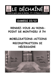 Le Déchaîné - Journal de gilets jaunes de Monthieu